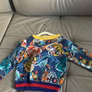 Gucci Multicolor Animal Print Sweater